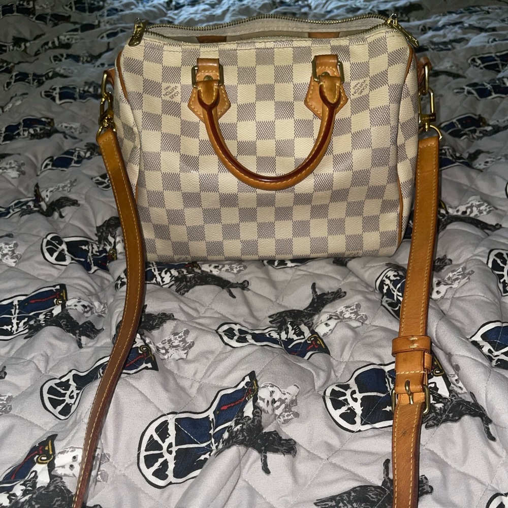 Louis Vuitton Speedy Bandouliere 25 Damier Azur